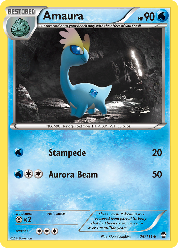 Amaura (25/111) [XY: Furious Fists] | Mega City Incorporated