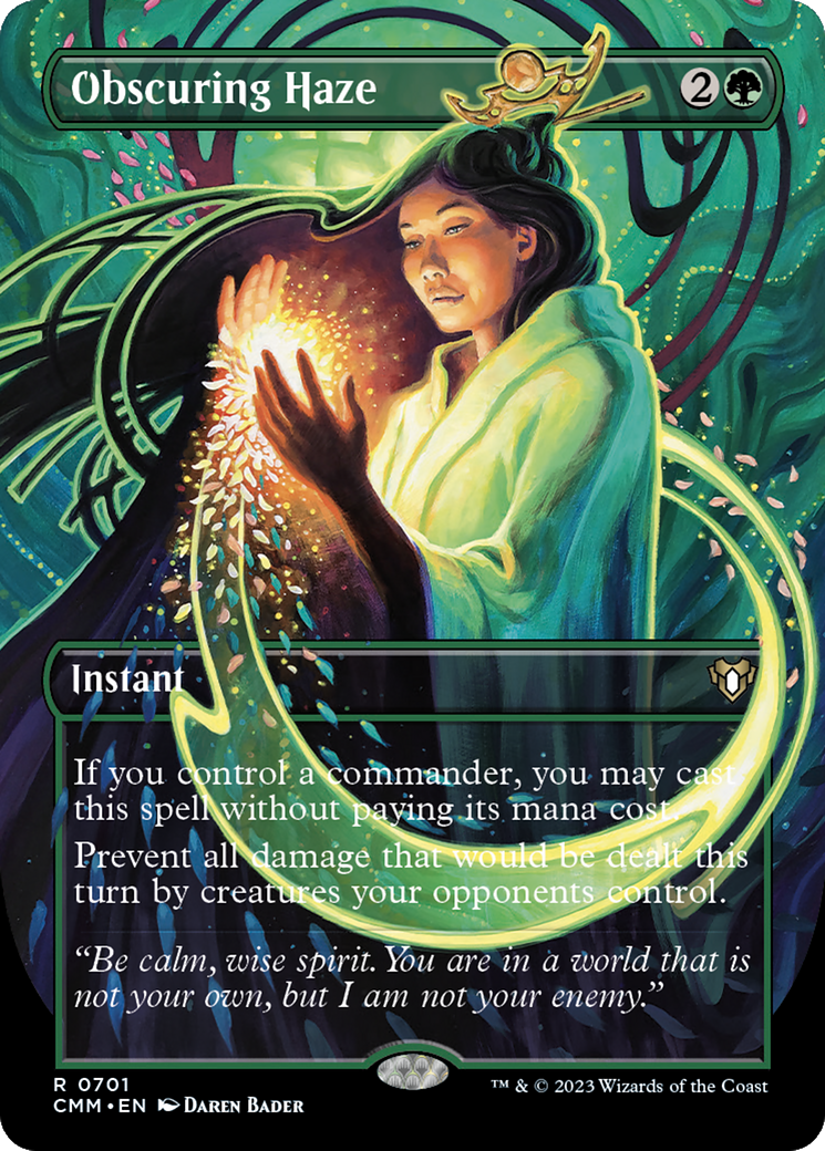 Obscuring Haze (Borderless Alternate Art) [Commander Masters] | Mega City Incorporated