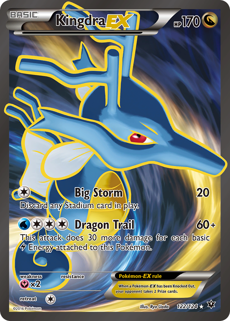 Kingdra EX (122/124) [XY: Fates Collide] | Mega City Incorporated