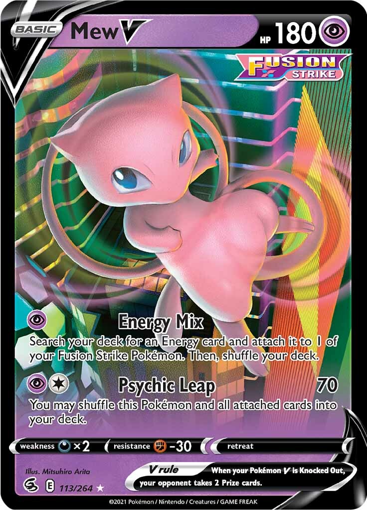 Mew V (113/264) [Sword & Shield: Fusion Strike] | Mega City Incorporated