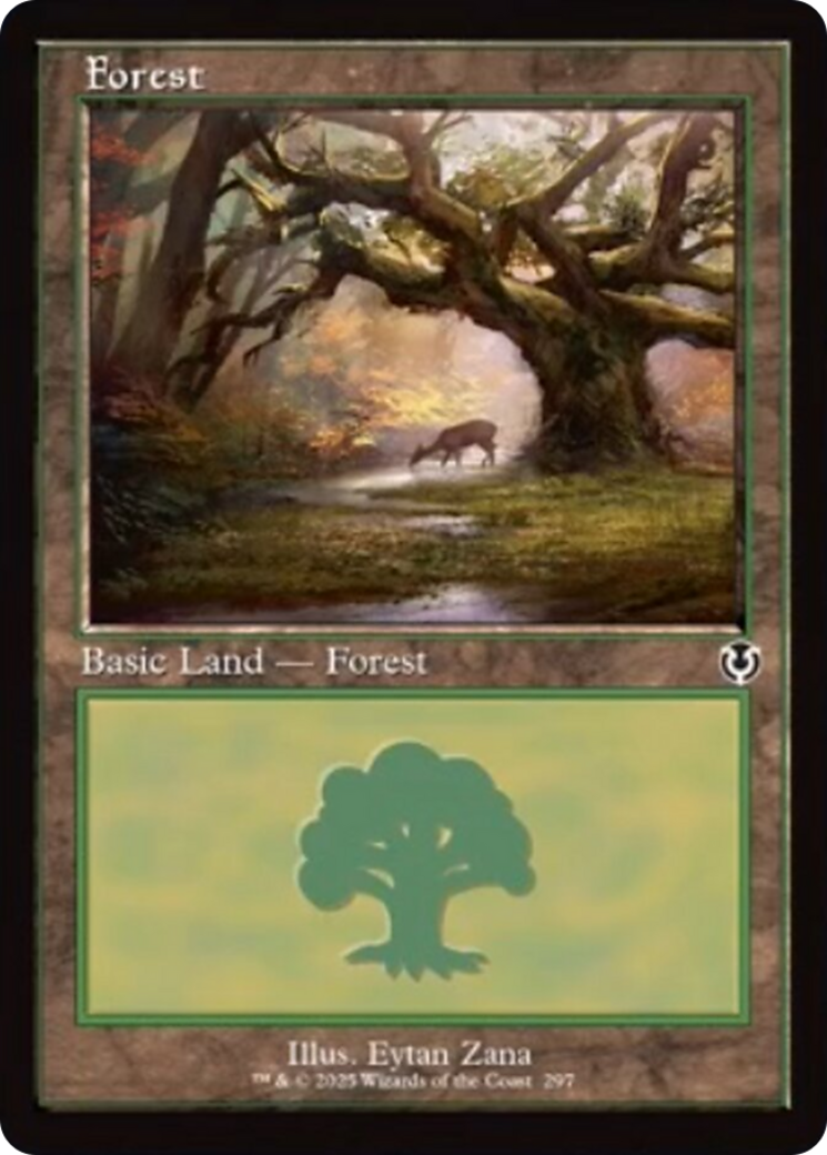 Forest (297) (Retro Frame) [Innistrad Remastered] | Mega City Incorporated