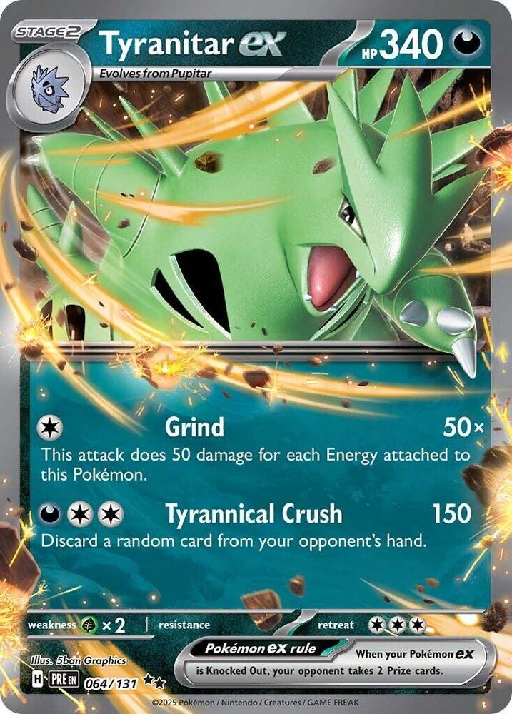 Tyranitar ex (064/131) [Scarlet & Violet: Prismatic Evolutions] | Mega City Incorporated