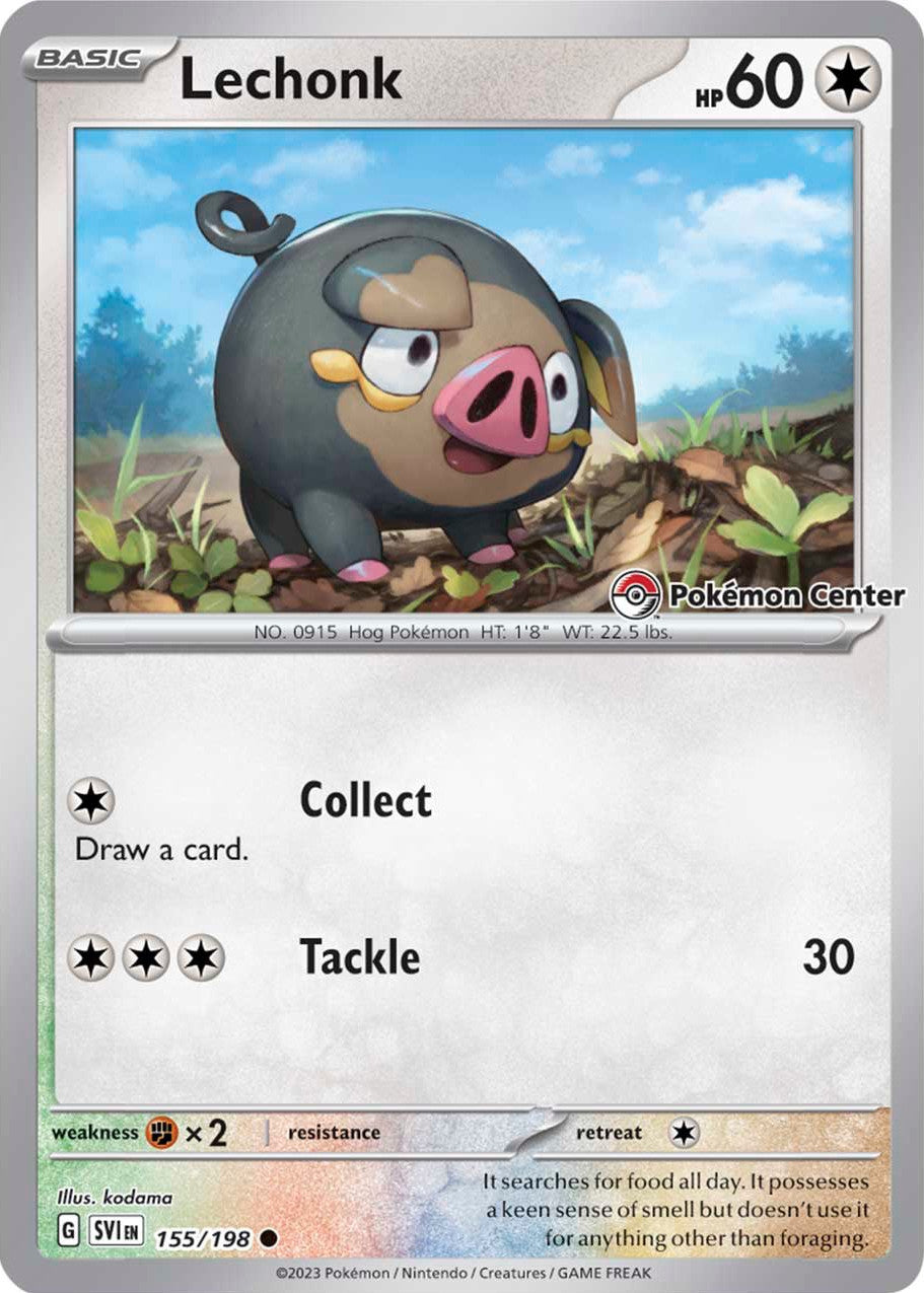 Lechonk (155/198) (Pokemon Center Exclusive) [Scarlet & Violet: Base Set] | Mega City Incorporated