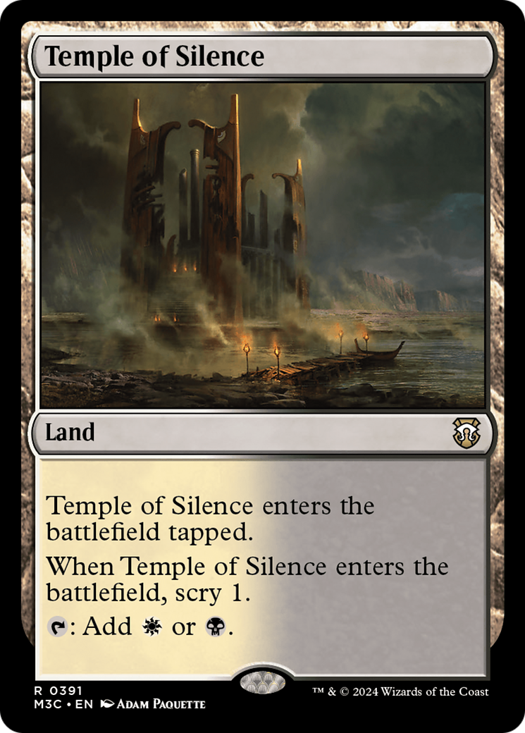 Temple of Silence (Ripple Foil) [Modern Horizons 3 Commander] | Mega City Incorporated