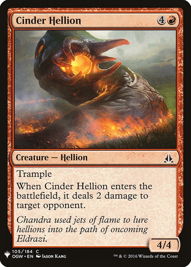 Cinder Hellion [Mystery Booster] | Mega City Incorporated