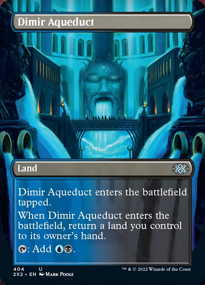 Dimir Aqueduct (Borderless Alternate Art) [Double Masters 2022] | Mega City Incorporated