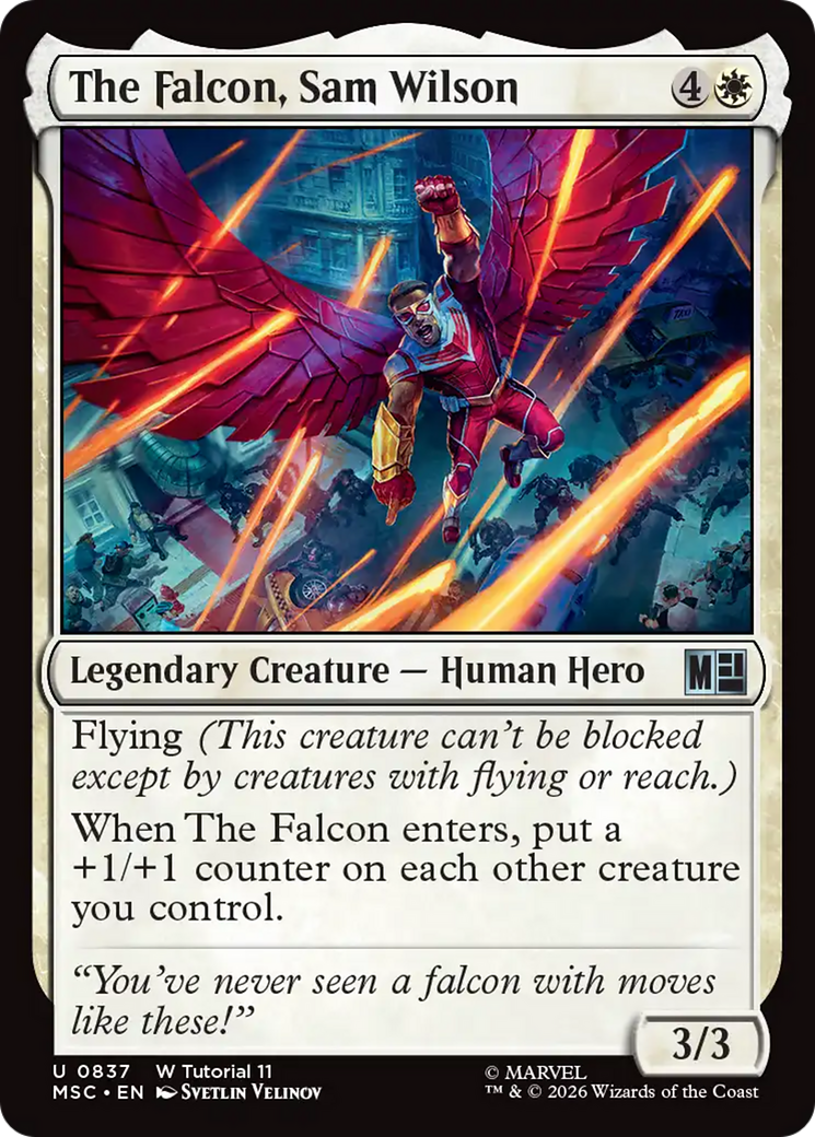 The Falcon, Sam Wilson (0837) [Marvel Super Heroes Commander] | Mega City Incorporated