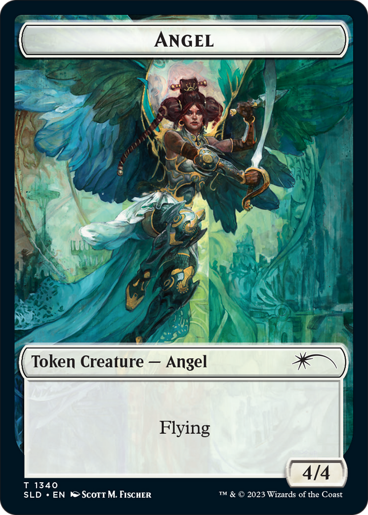 Angel (SLD) // Soldier (GRN) Double-Sided Token [Secret Lair: Angels Tokens] | Mega City Incorporated