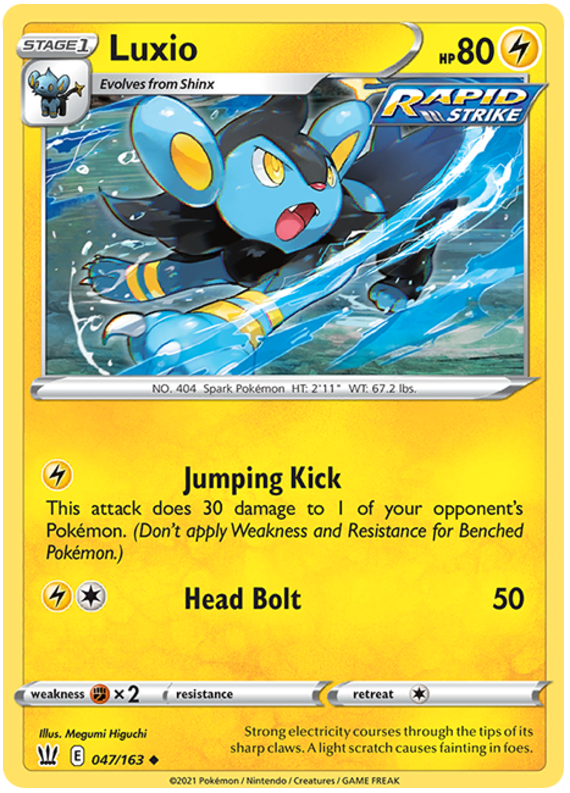 Luxio (047/163) [Sword & Shield: Battle Styles] | Mega City Incorporated