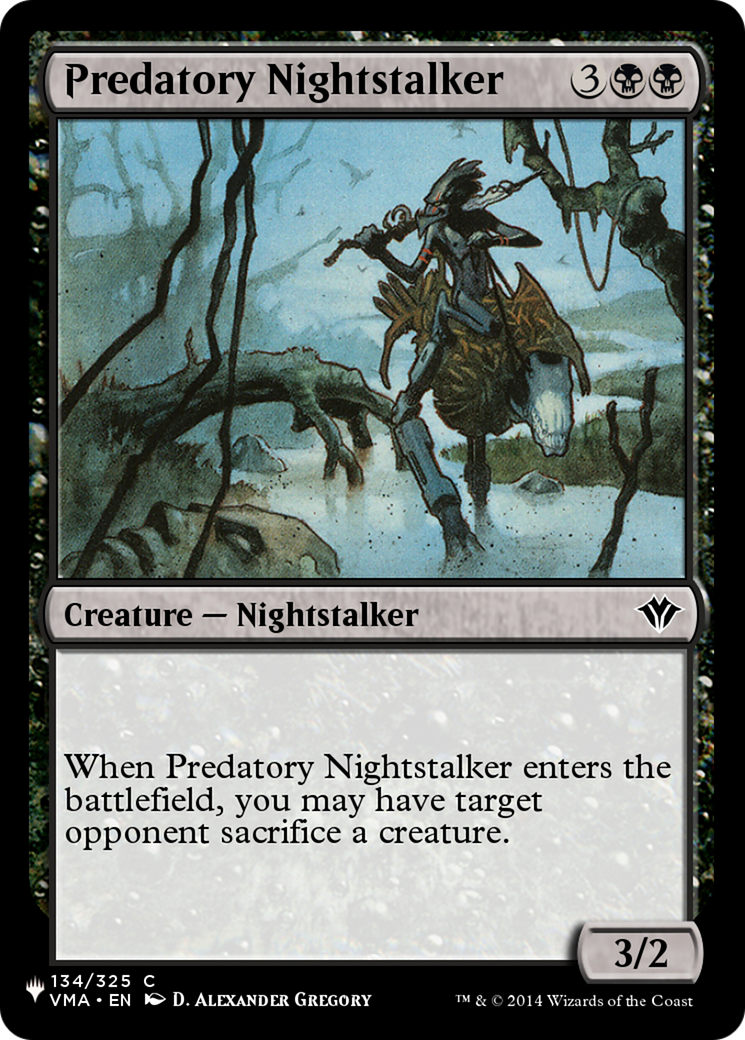 Predatory Nightstalker [The List] | Mega City Incorporated