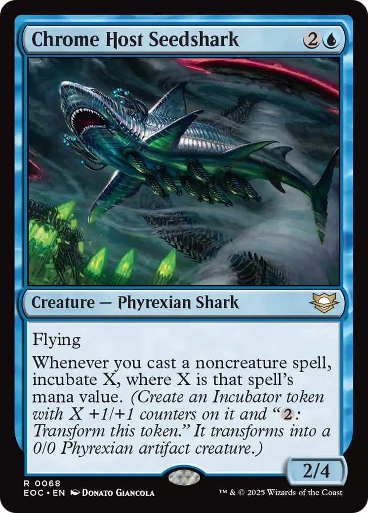 Chrome Host Seedshark [Edge of Eternities Commander] | Mega City Incorporated