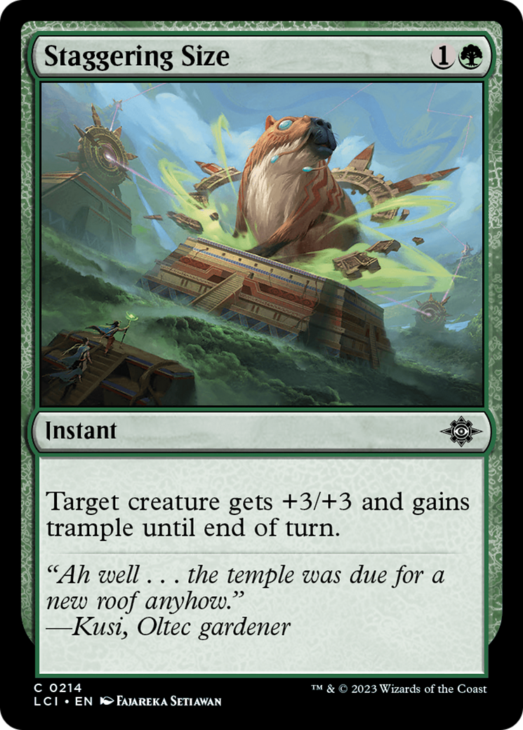 Staggering Size [The Lost Caverns of Ixalan] | Mega City Incorporated