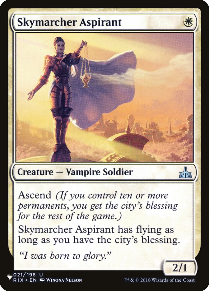 Skymarcher Aspirant [The List] | Mega City Incorporated