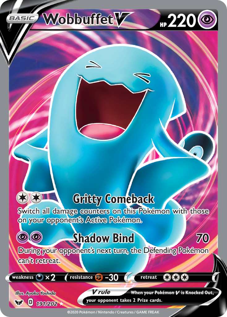 Wobbuffet V (191/202) [Sword & Shield: Base Set] | Mega City Incorporated