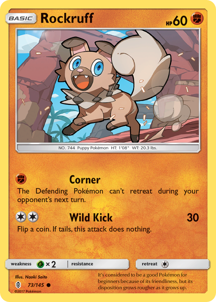 Rockruff (73/145) [Sun & Moon: Guardians Rising] | Mega City Incorporated