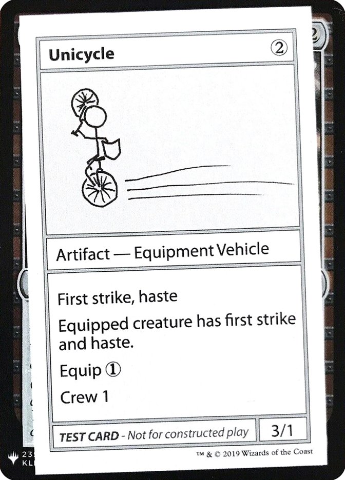 Unicycle [Mystery Booster Playtest Cards] | Mega City Incorporated