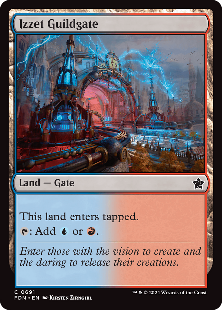 Izzet Guildgate [Foundations] | Mega City Incorporated