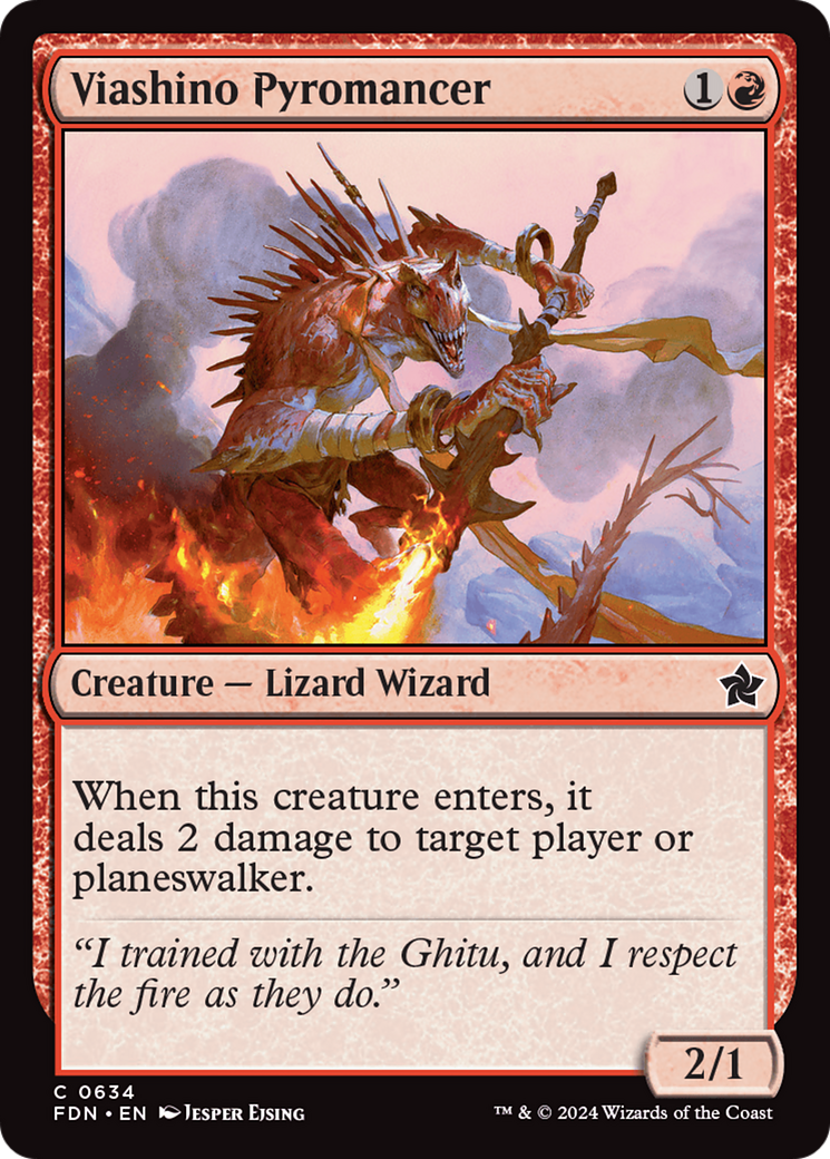 Viashino Pyromancer [Foundations] | Mega City Incorporated