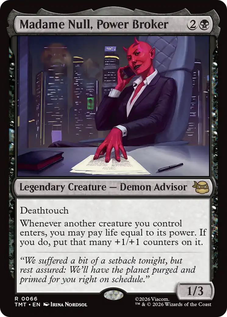 Madame Null, Power Broker [Teenage Mutant Ninja Turtles] | Mega City Incorporated