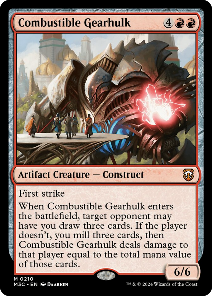 Combustible Gearhulk (Ripple Foil) [Modern Horizons 3 Commander] | Mega City Incorporated