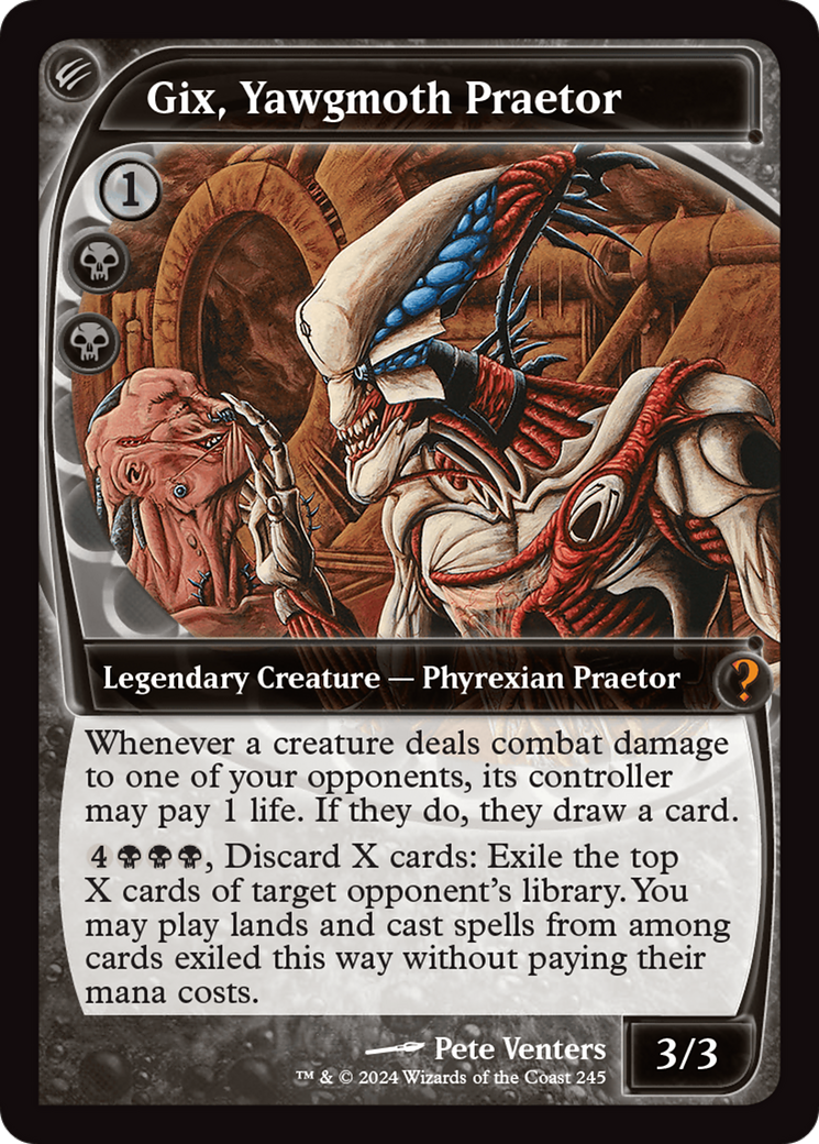 Gix, Yawgmoth Praetor (Future Sight) [Mystery Booster 2] | Mega City Incorporated