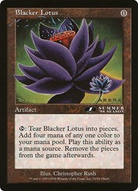 Blacker Lotus (Oversized) [Oversize Cards] | Mega City Incorporated