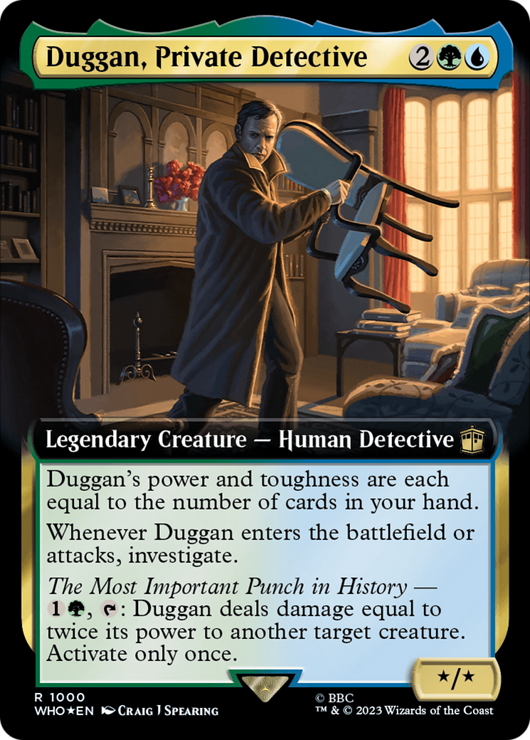 Duggan, Private Detective (Extended Art) (Surge Foil) [Doctor Who] | Mega City Incorporated