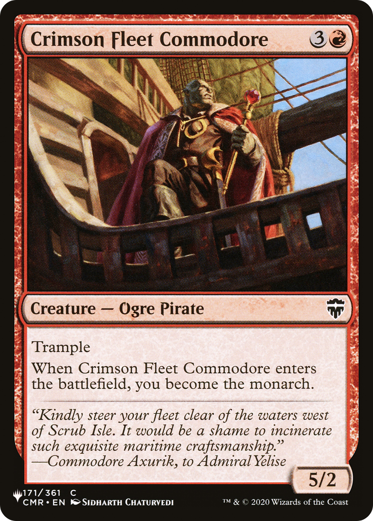 Crimson Fleet Commodore [The List] | Mega City Incorporated