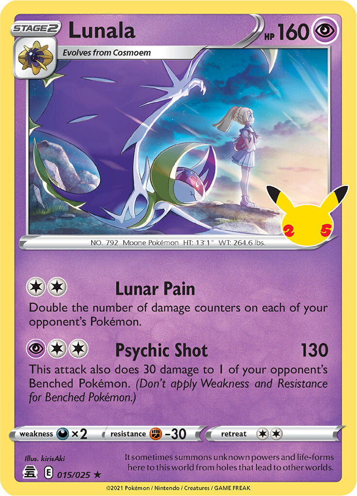 Lunala (015/025) [Celebrations: 25th Anniversary] | Mega City Incorporated