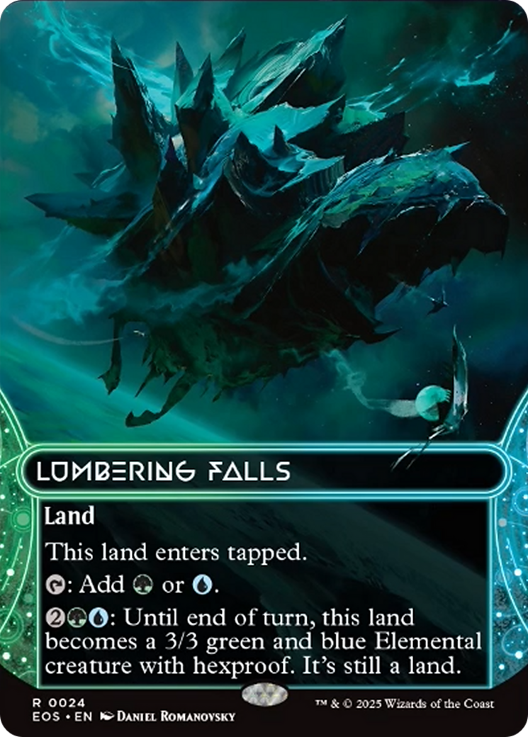Lumbering Falls (0024) (Borderless) [Edge of Eternities: Stellar Sights] | Mega City Incorporated