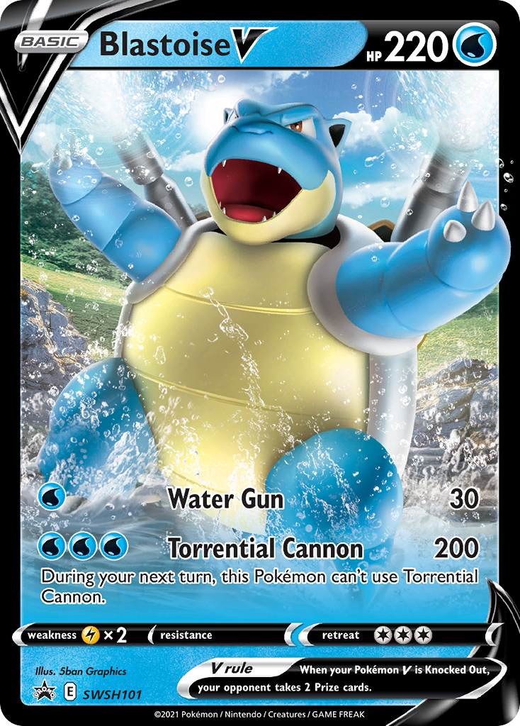 Blastoise V (SWSH101) [Sword & Shield: Black Star Promos] | Mega City Incorporated