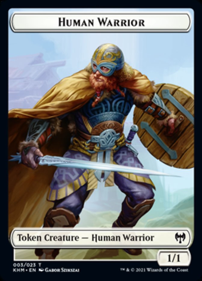 Human Warrior Token [Kaldheim Tokens] | Mega City Incorporated