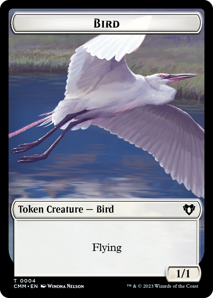 Copy (54) // Bird Double-Sided Token [Commander Masters Tokens] | Mega City Incorporated