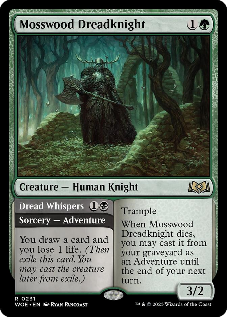 Mosswood Dreadknight // Dread Whispers [Wilds of Eldraine] | Mega City Incorporated