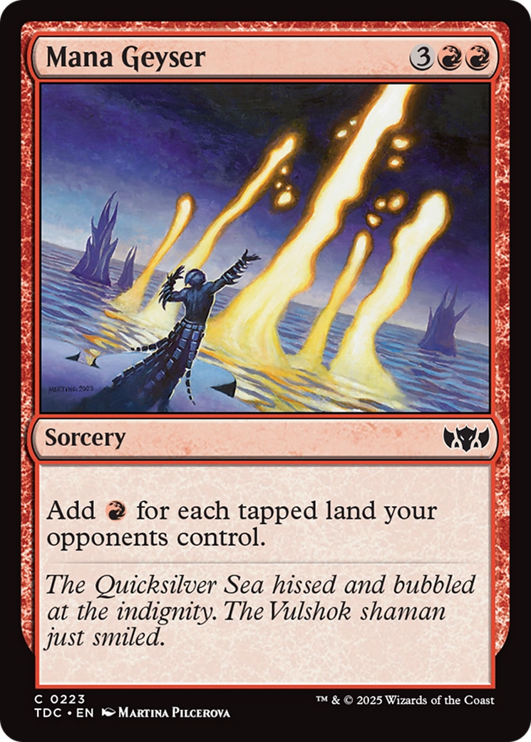Mana Geyser [Tarkir: Dragonstorm Commander] | Mega City Incorporated