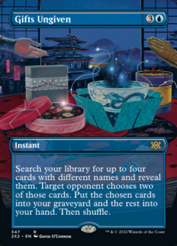 Gifts Ungiven (Borderless Alternate Art) [Double Masters 2022] | Mega City Incorporated