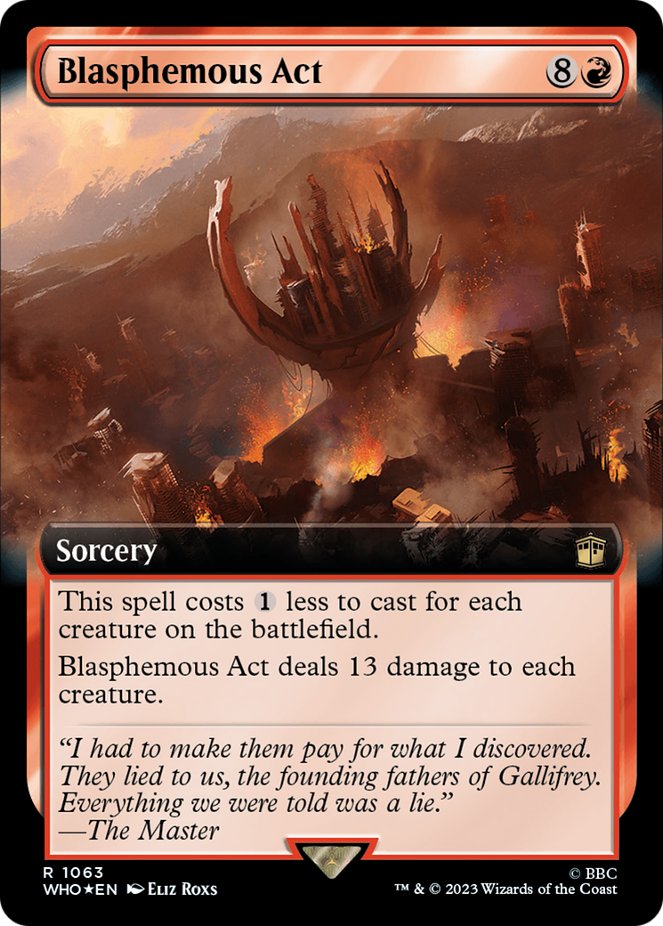 Blasphemous Act (Extended Art) (Surge Foil) [Doctor Who] | Mega City Incorporated