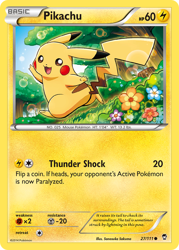 Pikachu (27/111) [XY: Furious Fists] | Mega City Incorporated