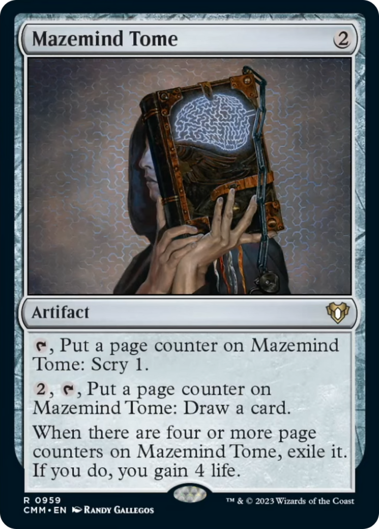 Mazemind Tome [Commander Masters] | Mega City Incorporated