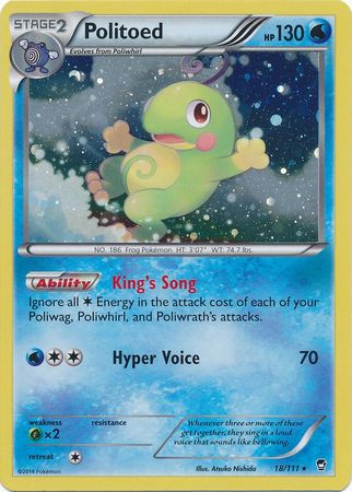 Politoed (18/111) (Cosmos Holo) [XY: Furious Fists] | Mega City Incorporated