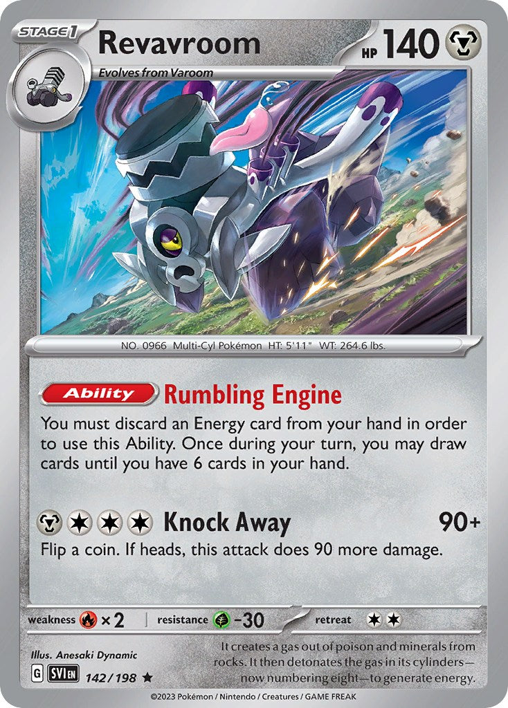 Revavroom (142/198) (Theme Deck Exclusive) [Scarlet & Violet: Base Set] | Mega City Incorporated