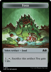 Elemental // Food (0011) Double-Sided Token [Wilds of Eldraine Tokens] | Mega City Incorporated