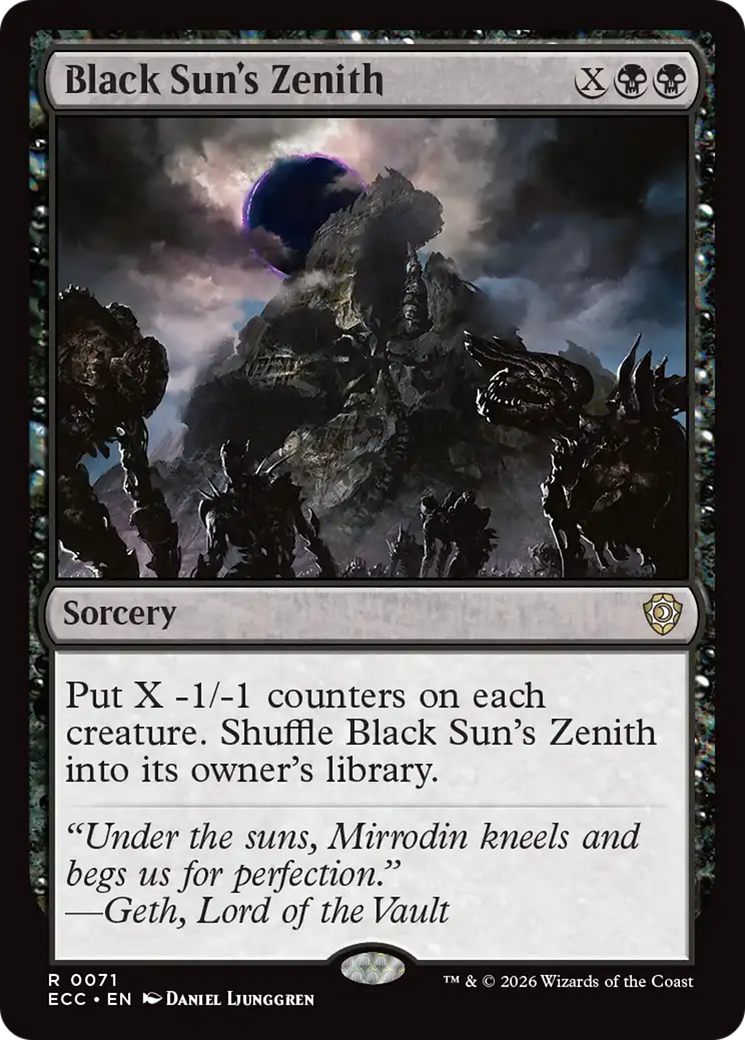 Black Sun's Zenith [Lorwyn Eclipsed Commander] | Mega City Incorporated