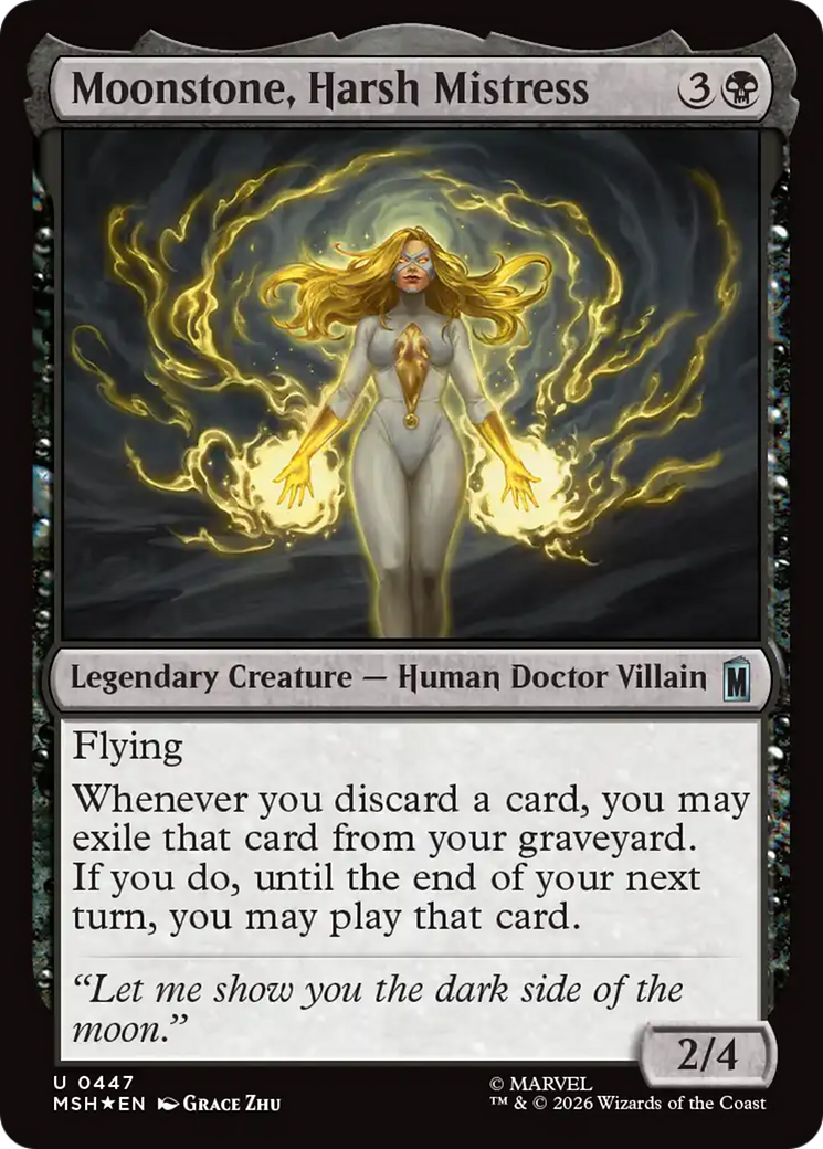 Moonstone, Harsh Mistress (Surge Foil) [Marvel Super Heroes] | Mega City Incorporated