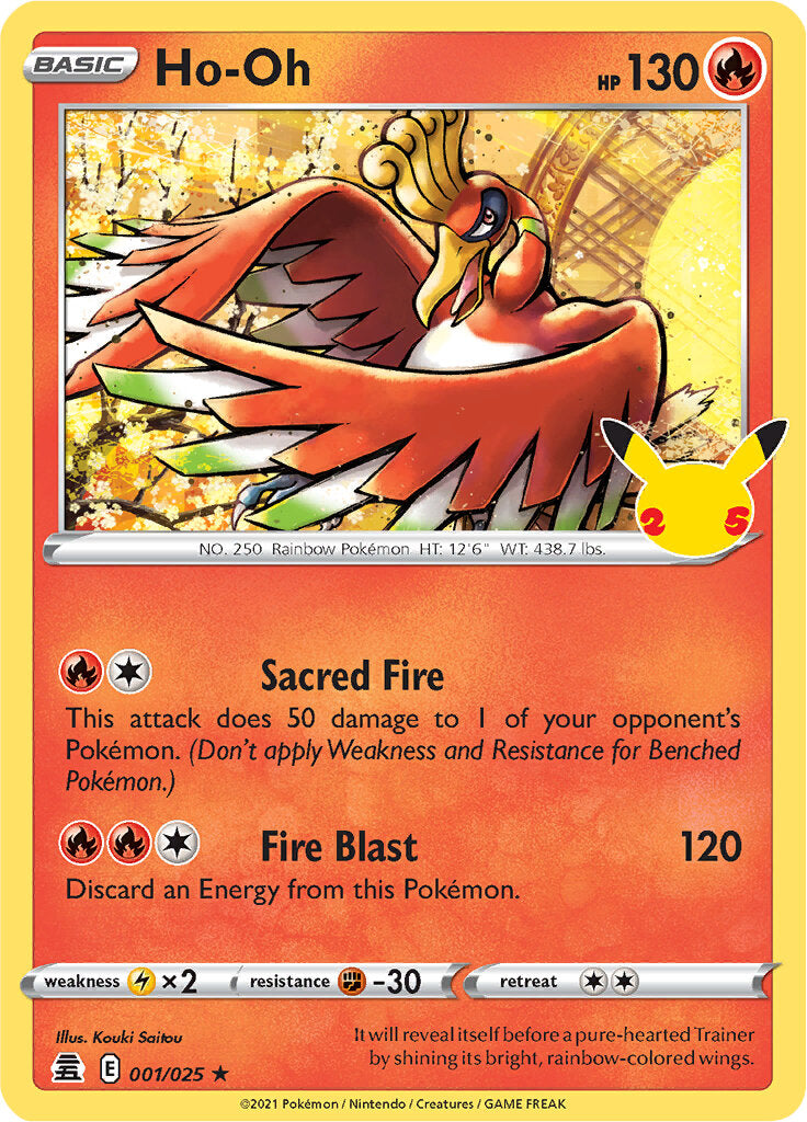 Ho-oh (001/025) [Celebrations: 25th Anniversary] | Mega City Incorporated