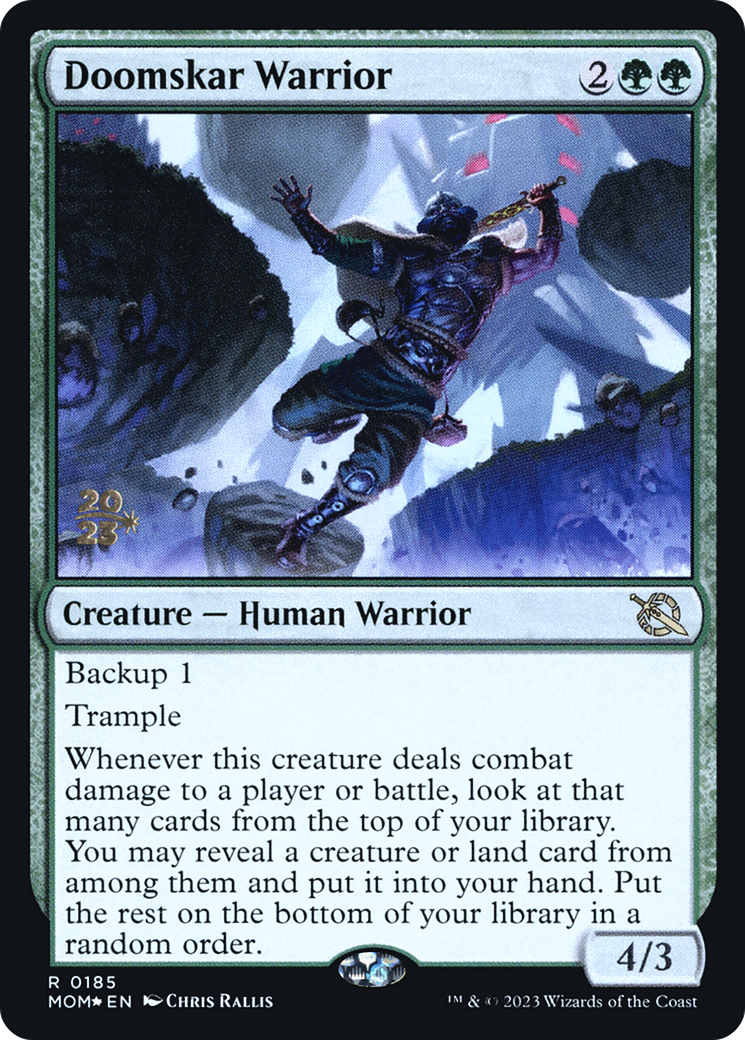 Doomskar Warrior [March of the Machine Prerelease Promos] | Mega City Incorporated