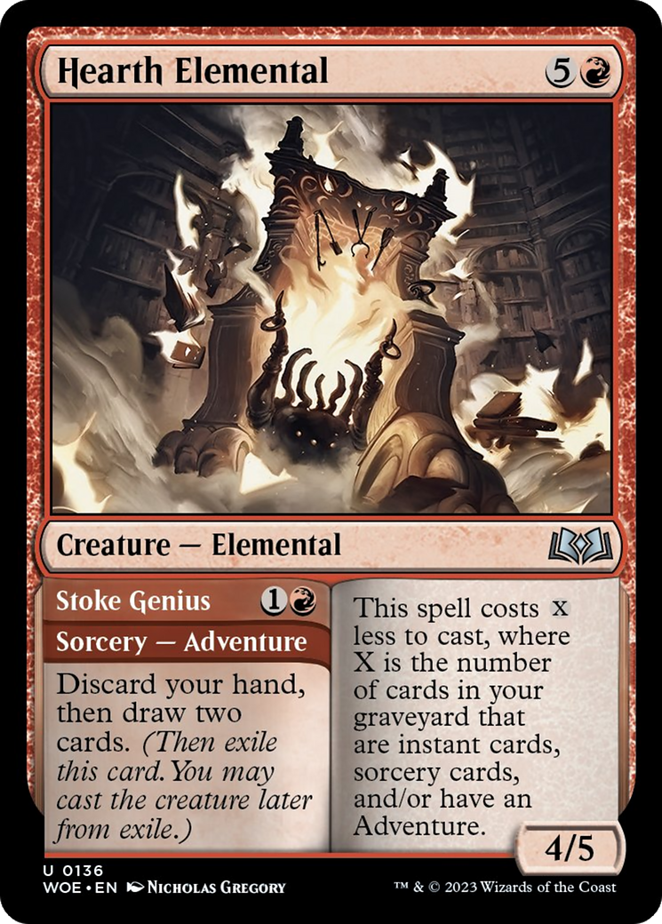 Hearth Elemental // Stoke Genius [Wilds of Eldraine] | Mega City Incorporated