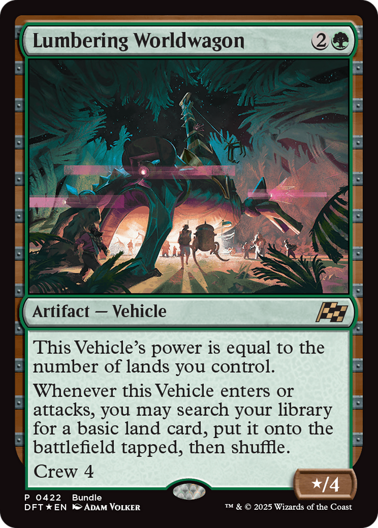 Lumbering Worldwagon (Bundle) [Aetherdrift Promos] | Mega City Incorporated