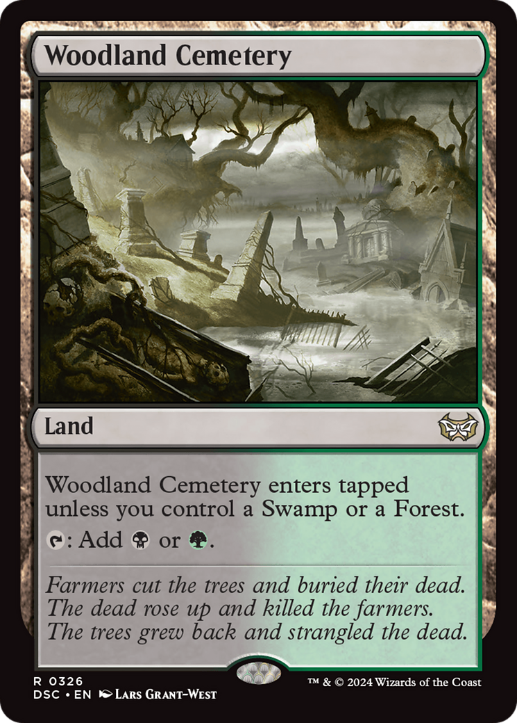 Woodland Cemetery [Duskmourn: House of Horror Commander] | Mega City Incorporated