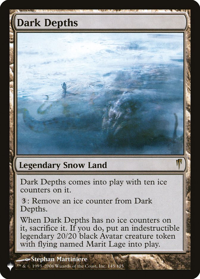 Dark Depths [The List] | Mega City Incorporated